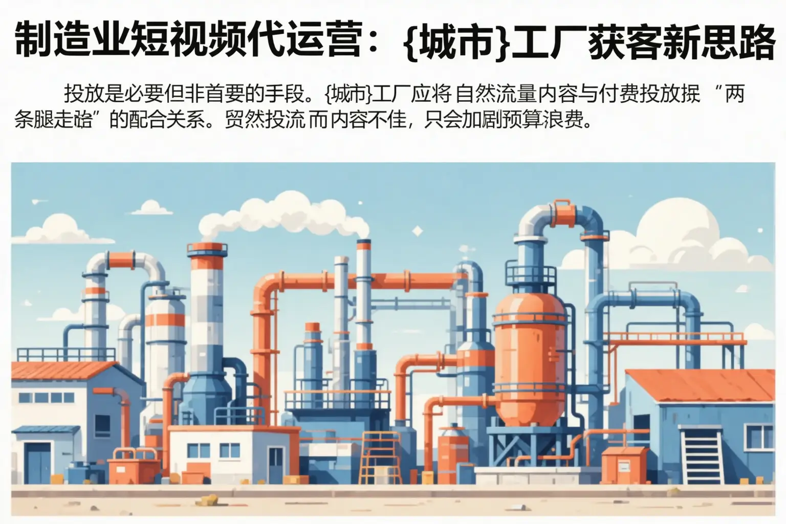 制造业短视频代运营：类乌齐工厂获客新思路